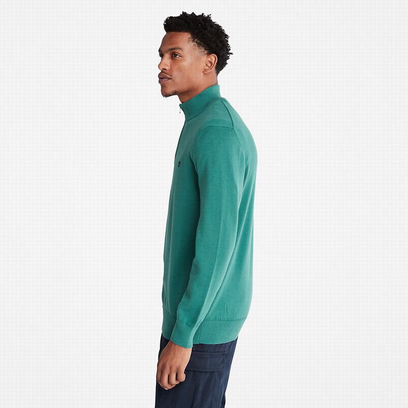Timberland Williams River Zip-neck Skakači Tirkizne | 81971891