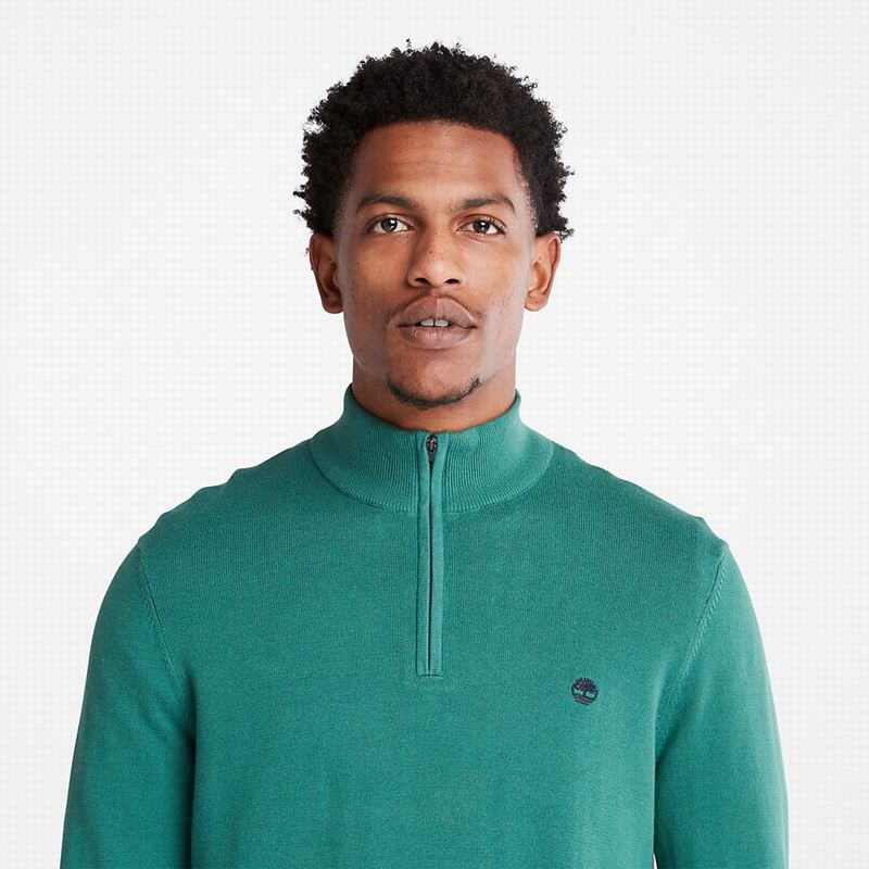 Timberland Williams River Zip-neck Skakači Tirkizne | 81971891
