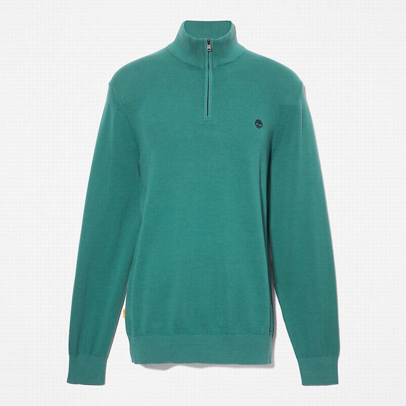 Timberland Williams River Zip-neck Skakači Tirkizne | 81971891