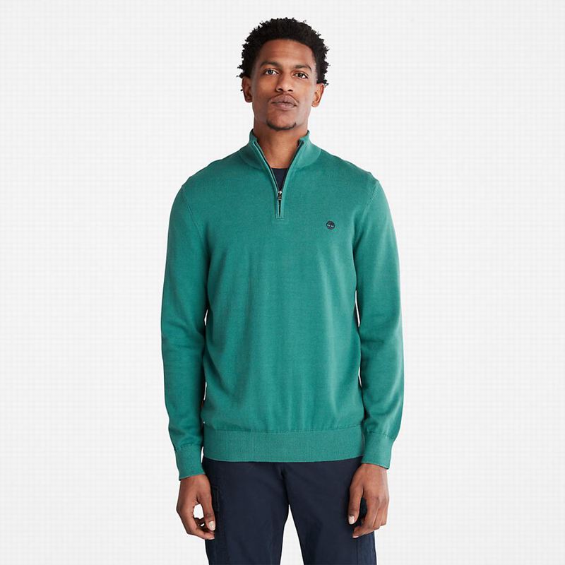 Timberland Williams River Zip-neck Skakači Tirkizne | 81971891
