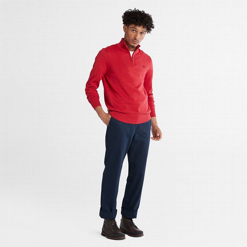 Timberland Williams River Zip-neck Skakači Crvene | 83329638