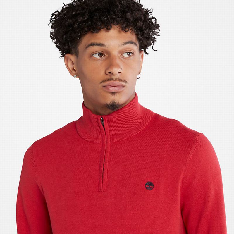 Timberland Williams River Zip-neck Skakači Crvene | 83329638