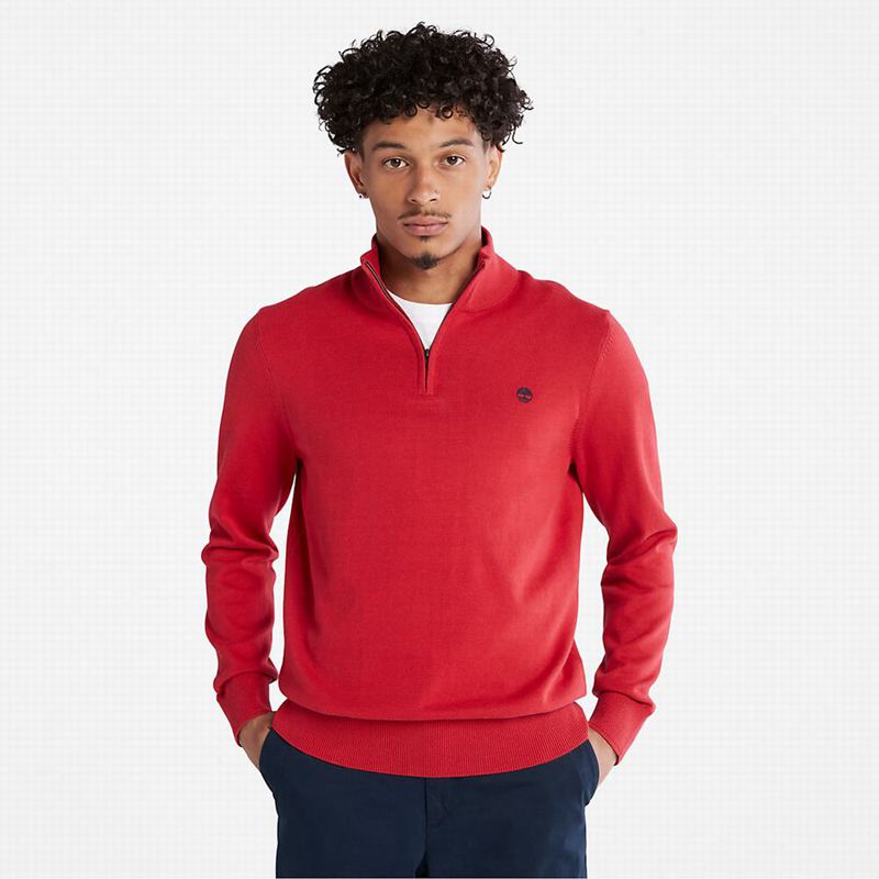Timberland Williams River Zip-neck Skakači Crvene | 83329638
