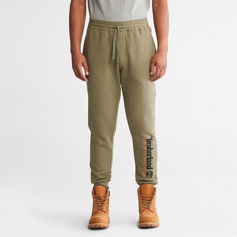 Timberland Wind Water Earth and SkySwea Jogger Hlače Maslinasto Zelene | 67035173