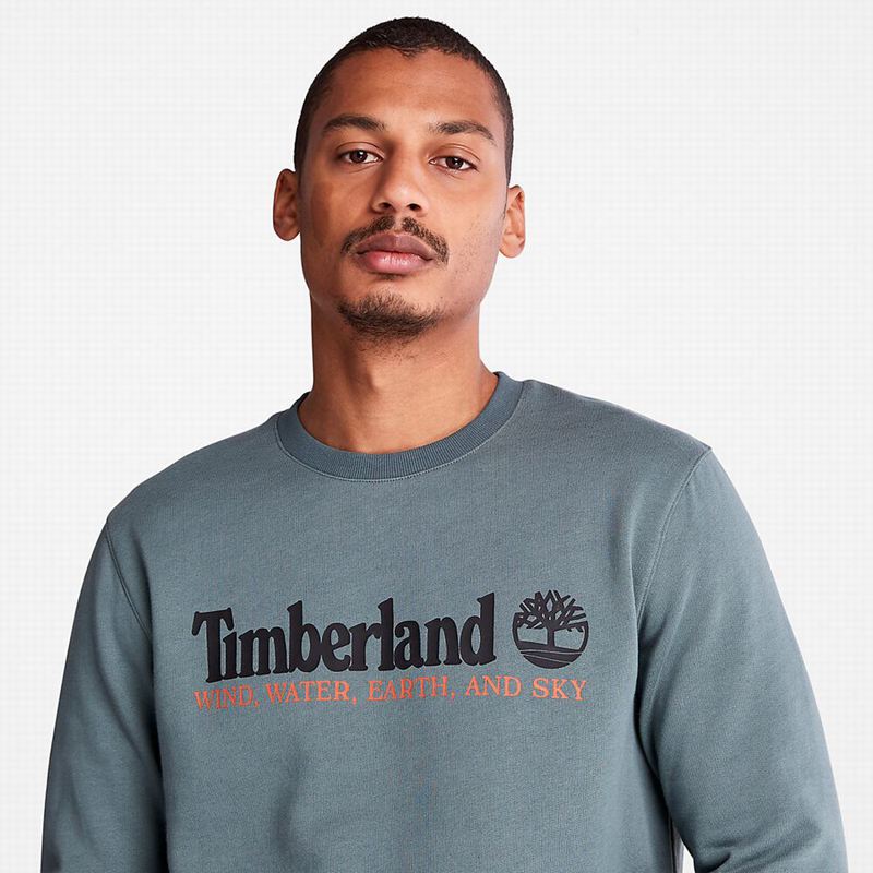 Timberland Wind Water Earth and Sky Crewneck Dukserice Sive | 23588737