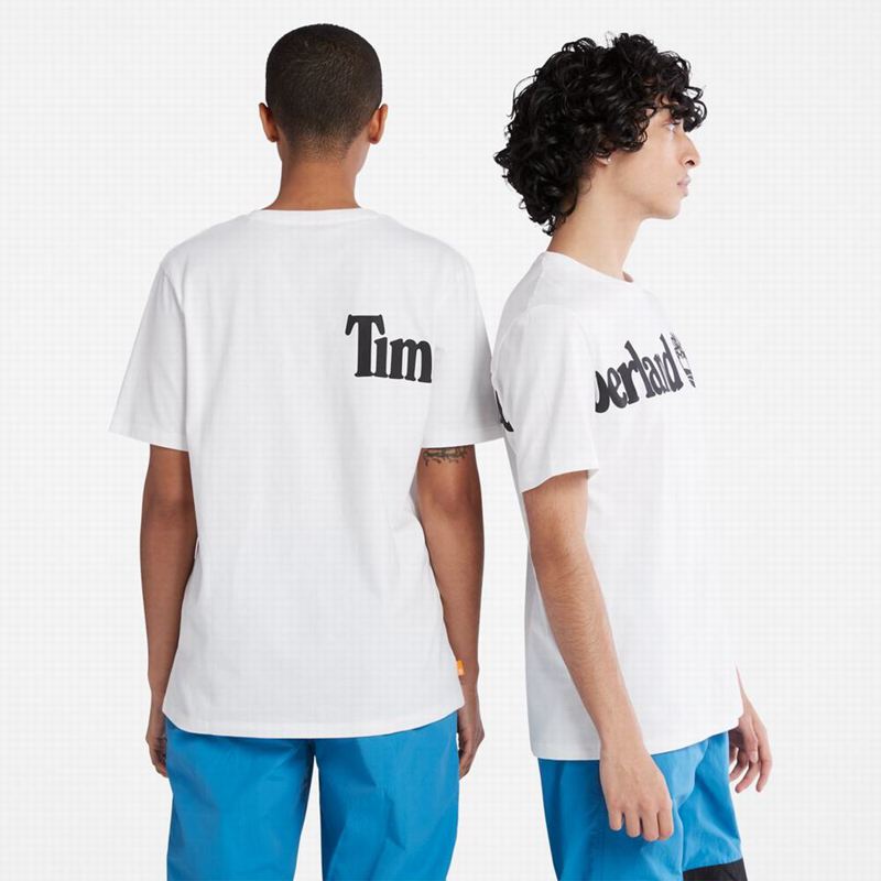Timberland Wraparound-Logo Majice Bijele | 89925583