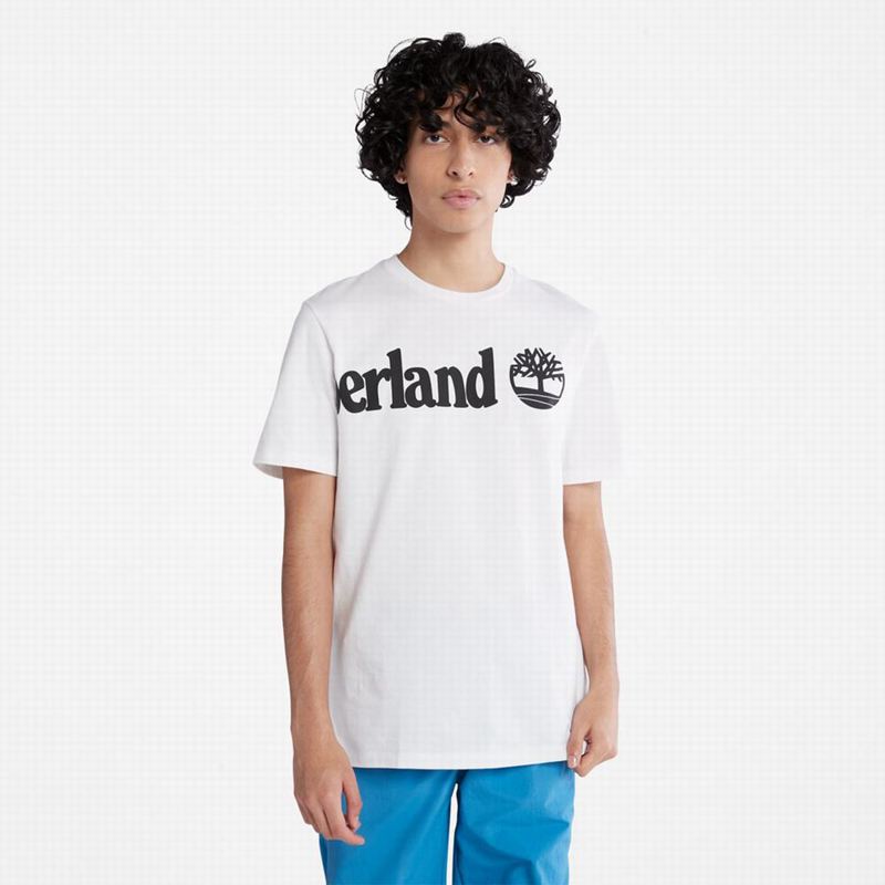 Timberland Wraparound-Logo Majice Bijele | 89925583