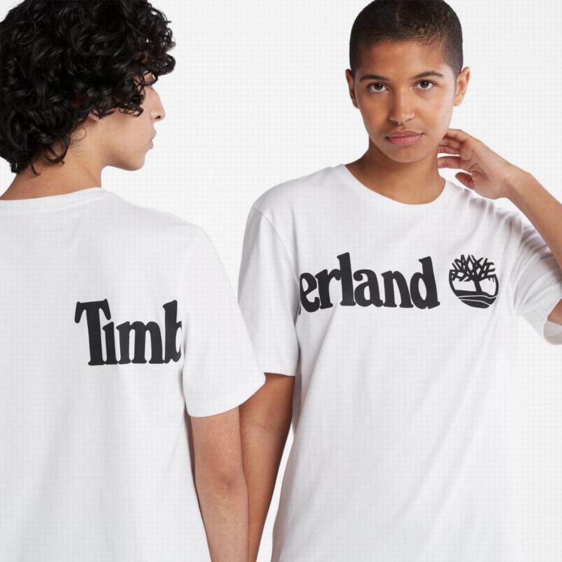 Timberland Wraparound-Logo Majice Bijele | 89925583