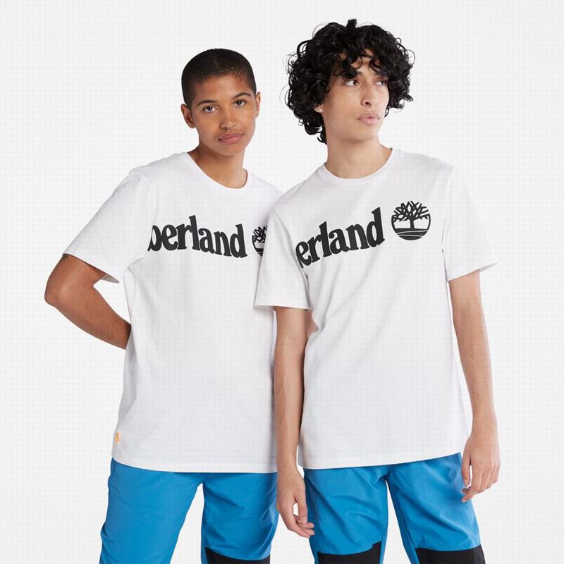 Timberland Wraparound-Logo Majice Bijele | 89925583