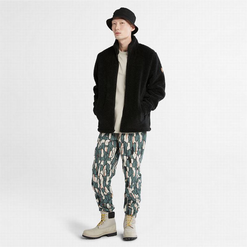 Timberland Zip-Front Flis Jakne Crne | 72676488
