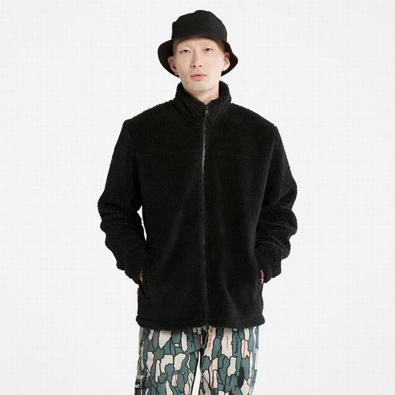 Timberland Zip-Front Flis Jakne Crne | 72676488