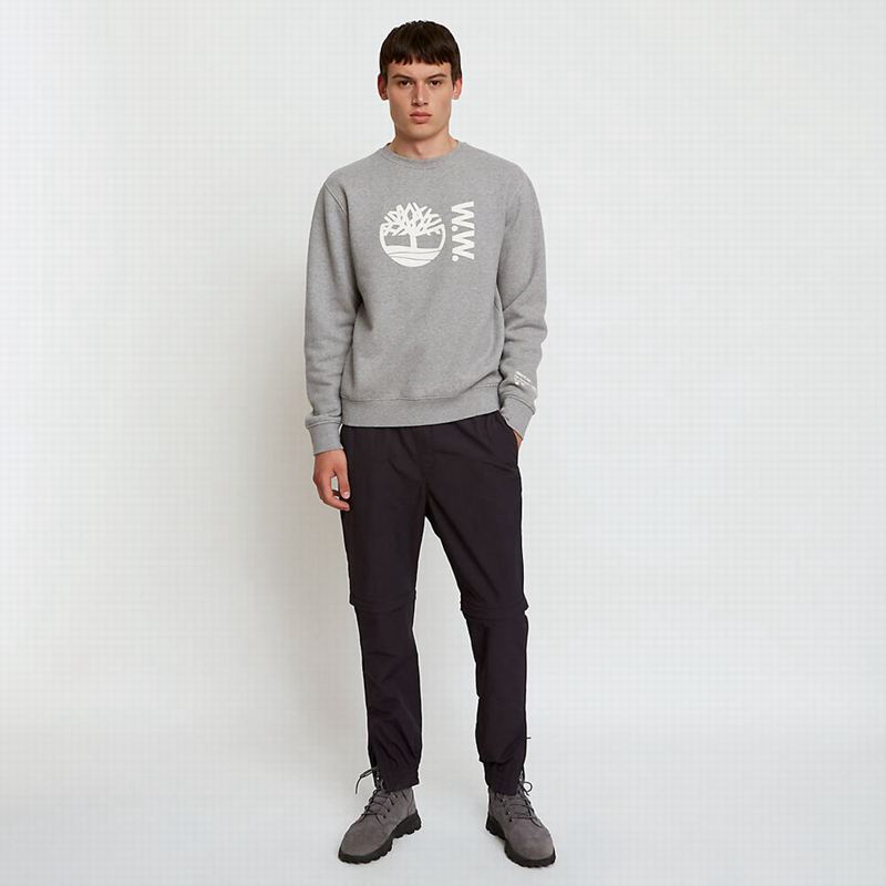 Timberland x WoodWood Crew Dukserice Sive | 45263463