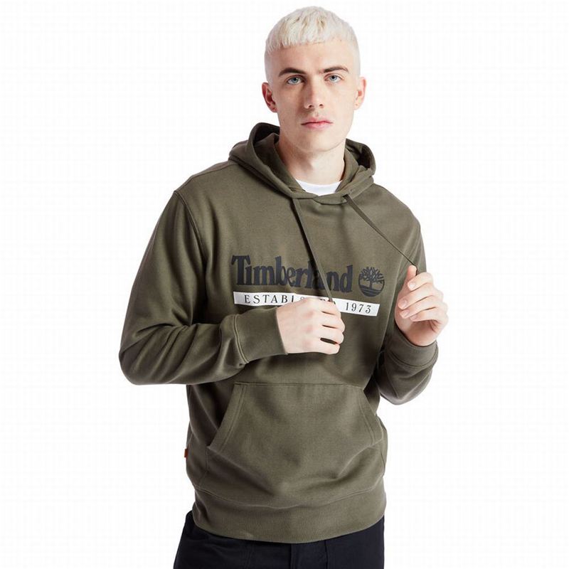 Timberland 1973 Hooded Dukserice Maslinasto Zelene | 83410812