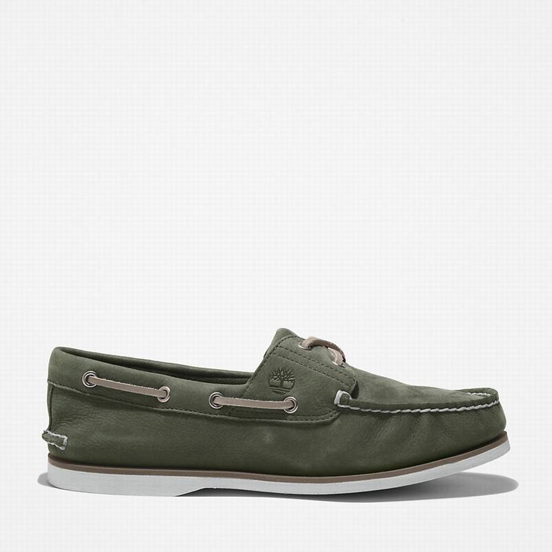 Timberland 2-Eye Classic Cipele Za Čamce Maslinasto Zelene | 31264162