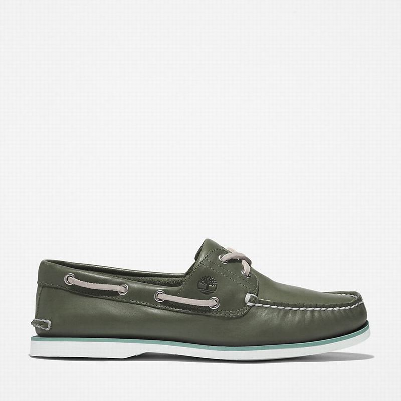 Timberland 2-Eye Classic Cipele Za Čamce Maslinasto Zelene | 98025353