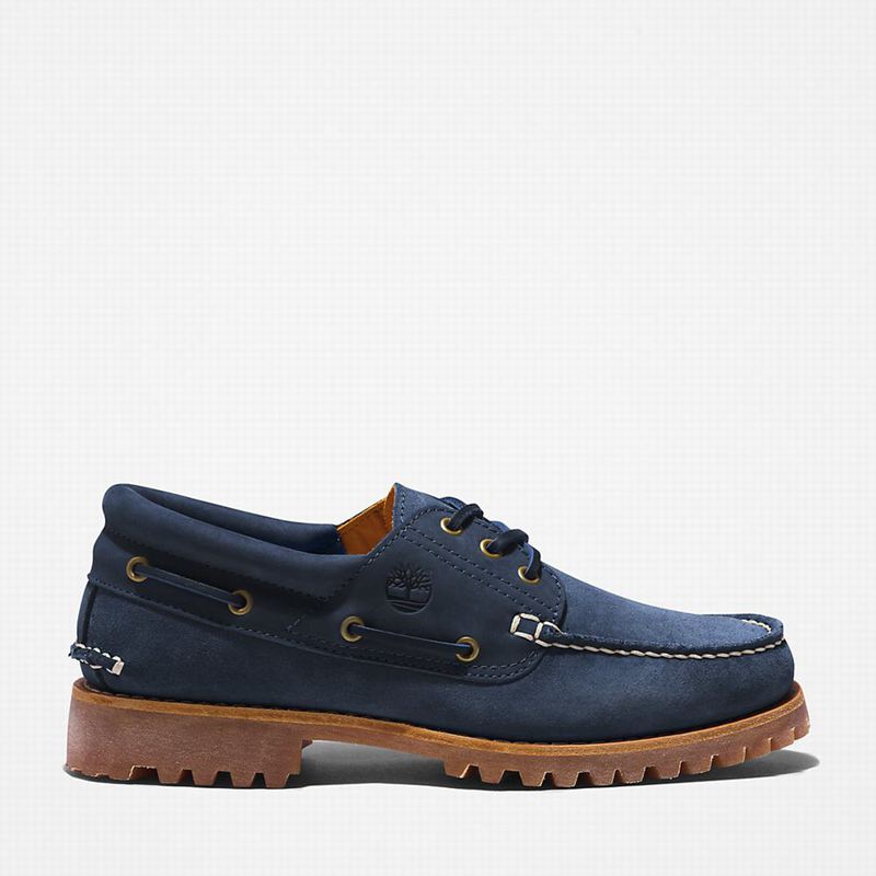 Timberland 3-Eye Lug Handsewn Cipele Za Čamce Tamnoplave | 14696584