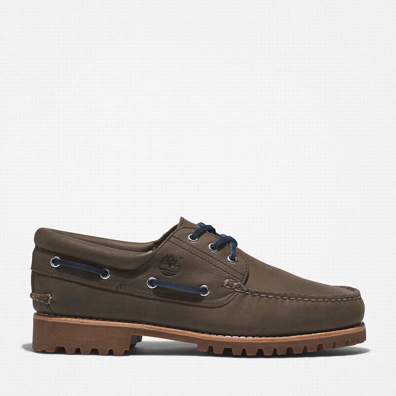 Timberland 3-Eye Lug Handsewn Cipele Za Čamce Maslinasto Zelene | 88255538