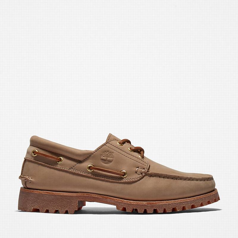 Timberland 3-Eye Lug Handsewn Cipele Za Čamce Smeđe | 91568287