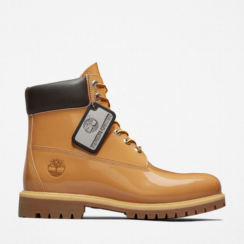Timberland 6-Inch Patent Koža Čizme Smeđe | 34595553