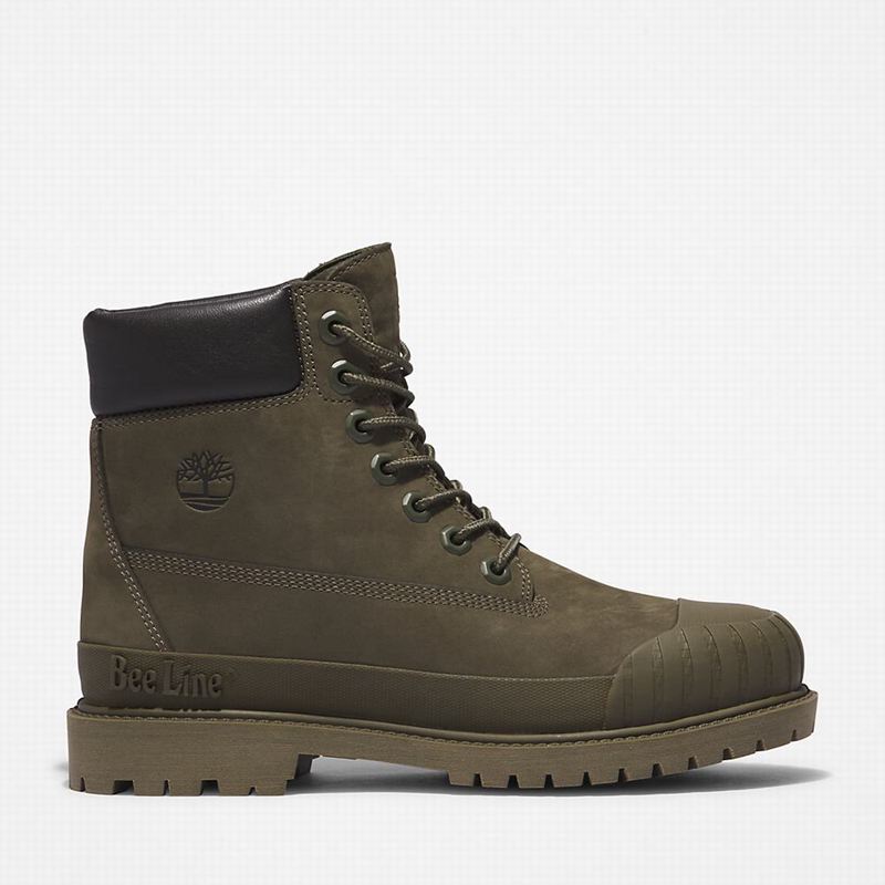 Timberland 6 Inch Rubber Toe Čizme Maslinasto Zelene | 90410195
