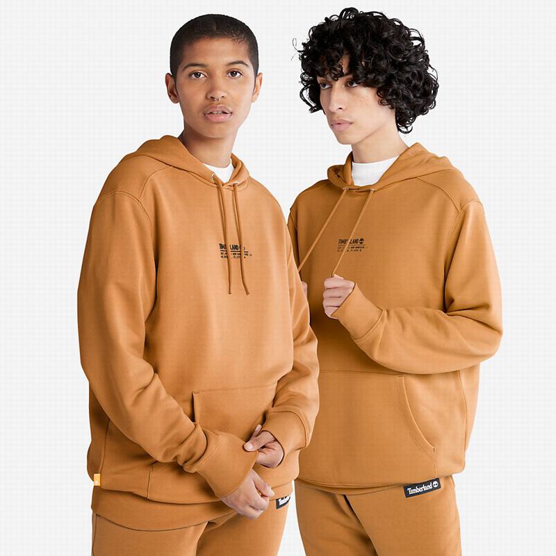 Timberland All Gender Luxe Comfort Essentials Refibra Majica S Kapuljačom Smeđe | 19036947