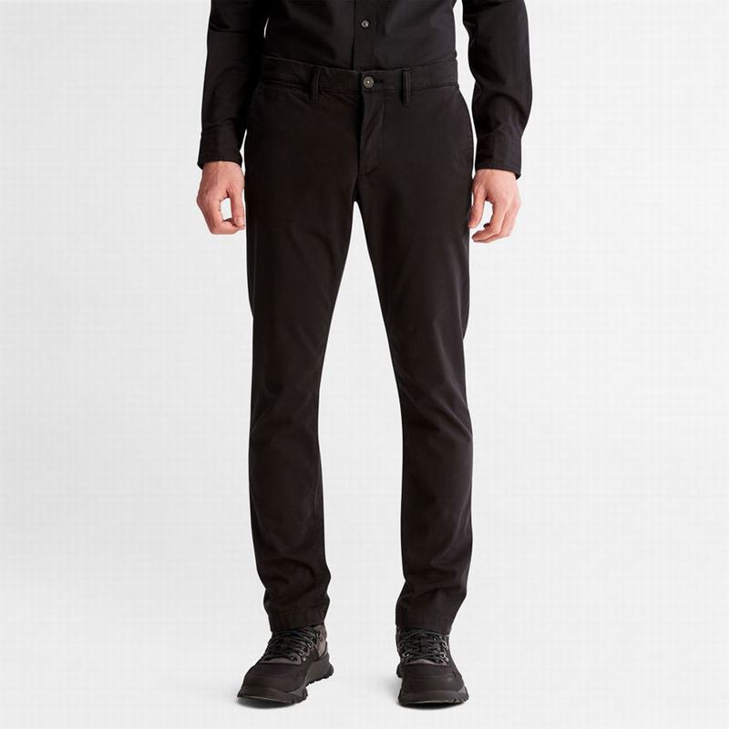 Timberland Anti-odour Ultra-stretch Chino Hlače Crne | 82935139