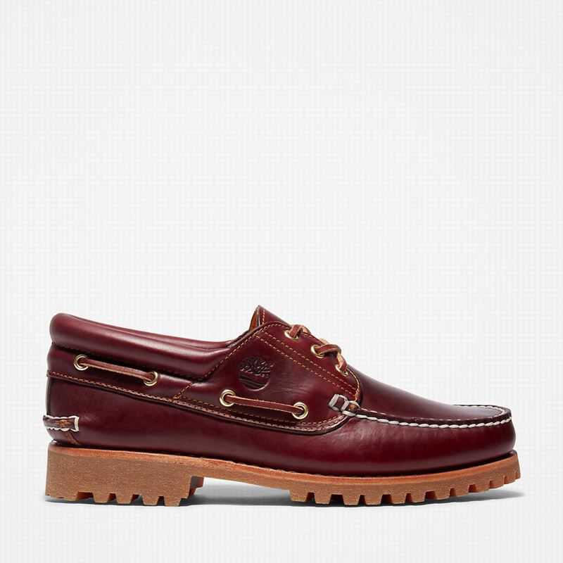 Timberland Authentic 3-Eye Cipele Za Čamce Bordo | 62919436