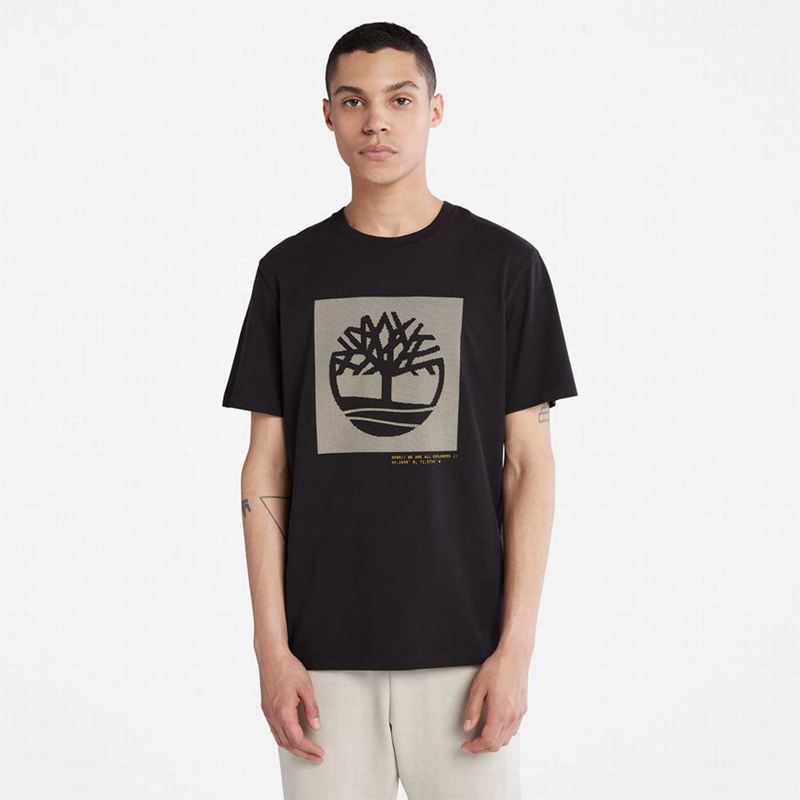 Timberland Back Graficke Logo Majice Crne | 49459344