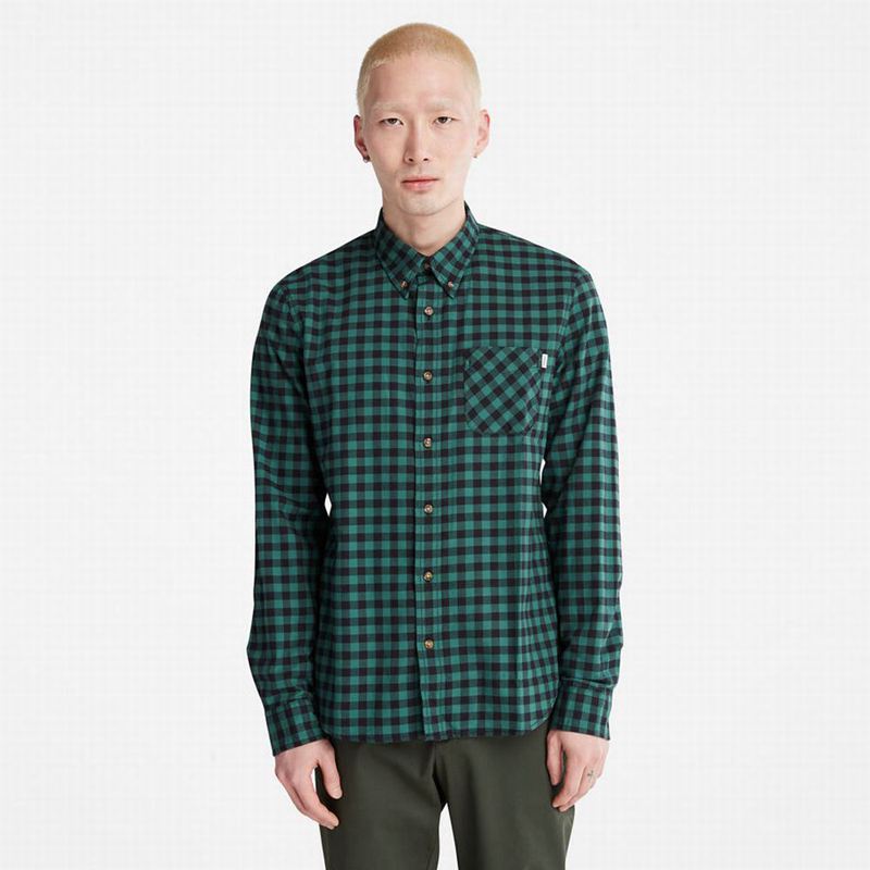 Timberland Back River Check Košulje Zelene | 35290463