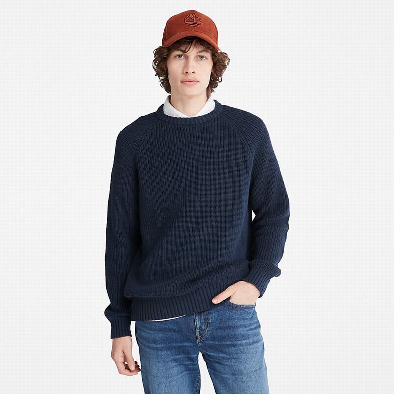 Timberland Beards Brook Crew-Neck Džemperi Tamnoplave | 89913434
