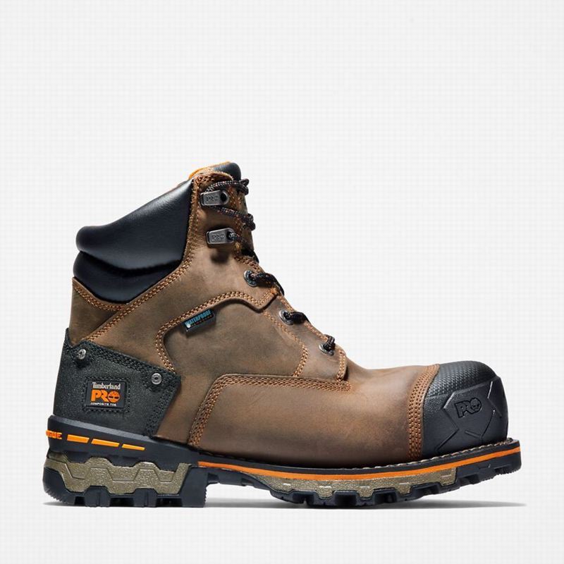 Timberland Boondock 6" Composite Toe Waterproof Radne Čizme Smeđe | 51872818