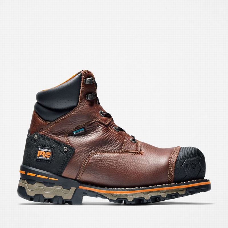 Timberland Boondock 6" Composite Toe Waterproof Radne Čizme Smeđe | 67764518
