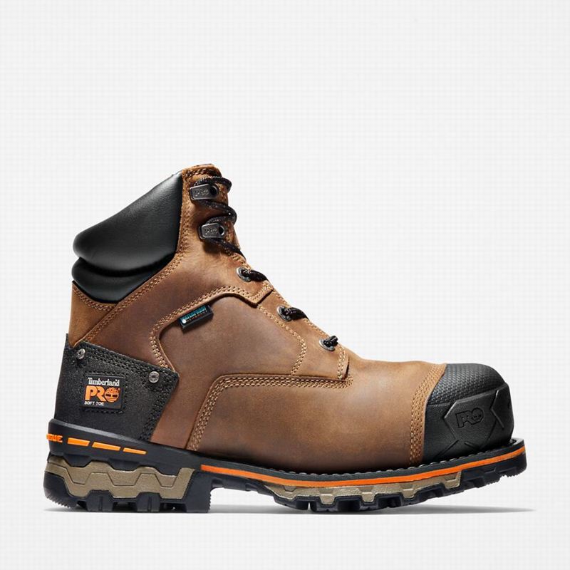 Timberland Boondock 6" Waterproof Radne Čizme Smeđe | 91502305