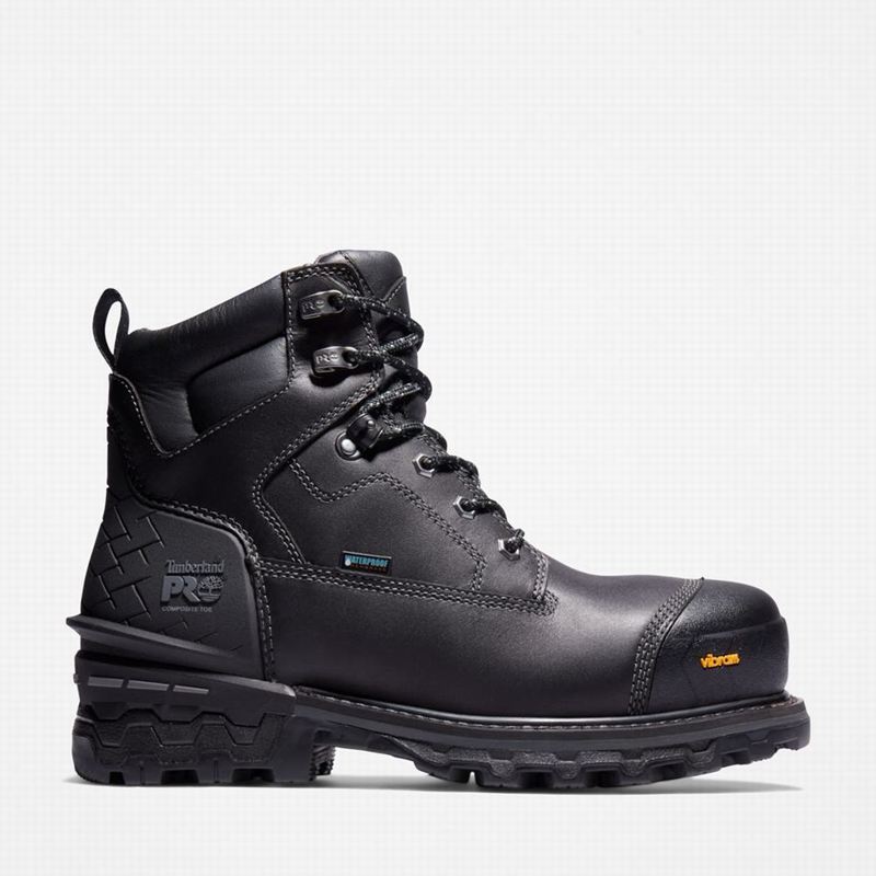 Timberland Boondock HD 6" Composite Toe Waterproof Radne Čizme Crne | 21597015