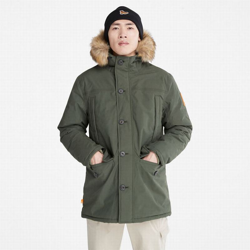 Timberland Boundary Peak Warm Parka Maslinasto Zelene | 92237204