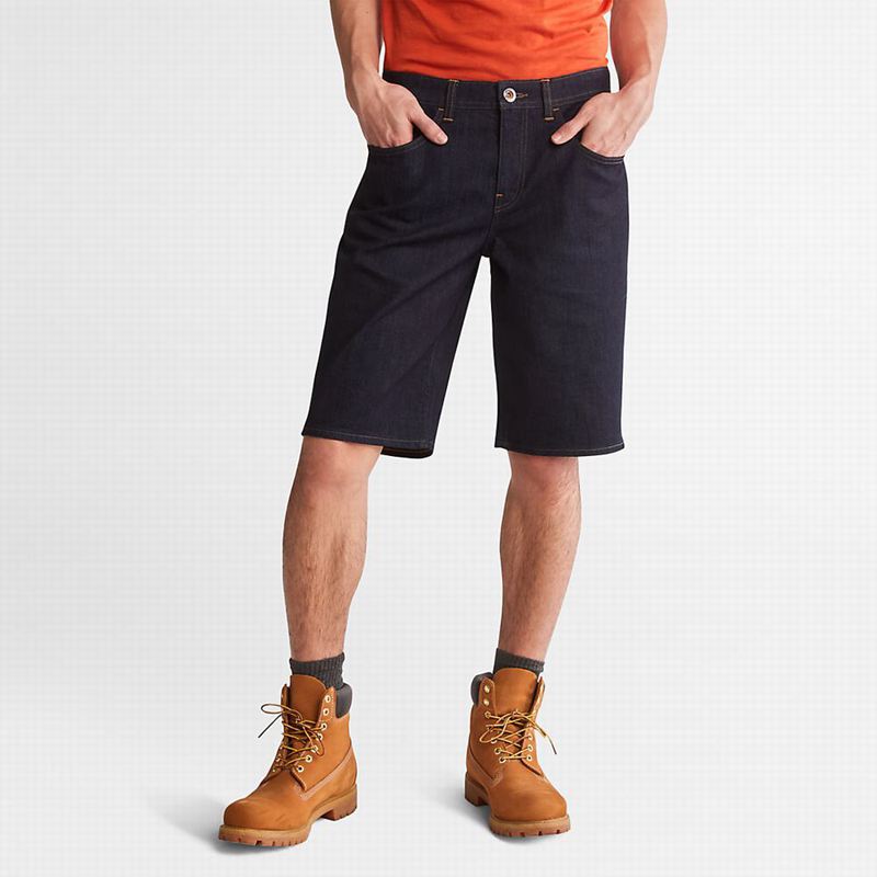 Timberland Canobie Lake Denim Kratke Hlače Tamnoplave | 12646755