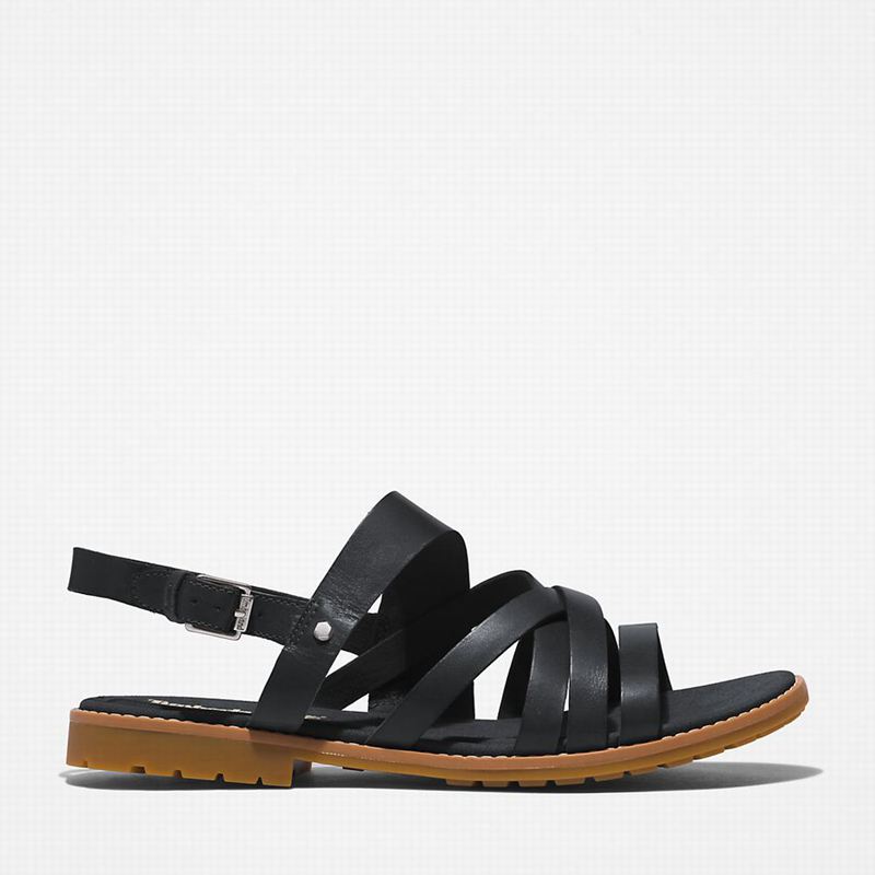 Timberland Chicago Riverside Backstrap Sandale Crne | 39612348