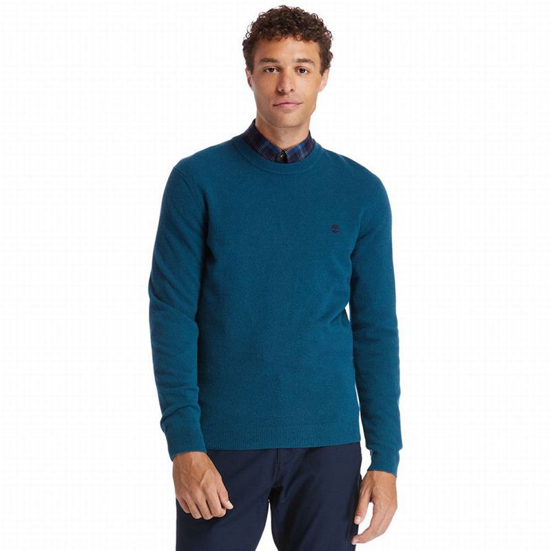 Timberland Cohas Brook Crewneck Džemperi Plave | 92472655