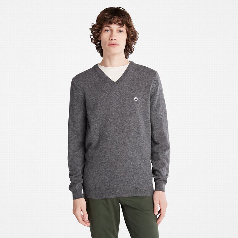 Timberland Cohas Brook V-Neck Džemperi Sive | 407247