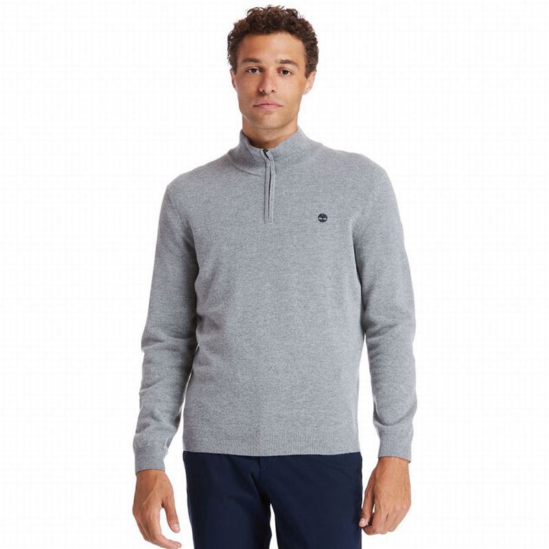Timberland Cohas Brook Zip-neck Džemperi Sive | 94527644