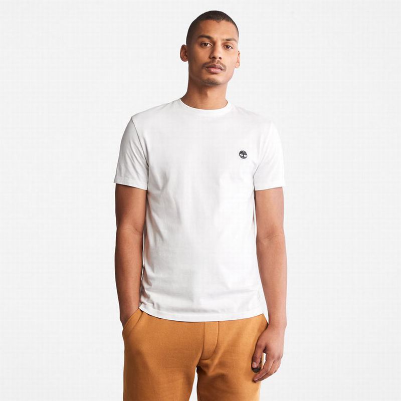 Timberland Cotton Logo Majice Bijele | 57242838