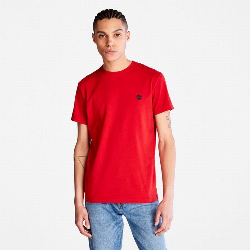 Timberland Cotton Logo Majice Crvene | 5750824