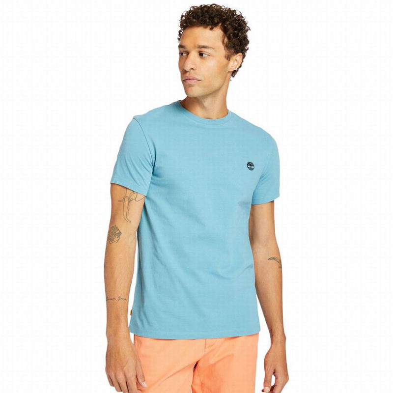 Timberland Cotton Logo Majice Plave | 58391272