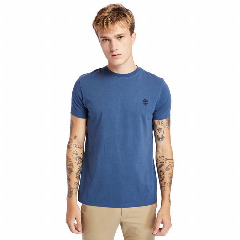 Timberland Cotton Logo Majice Tamnoplave | 71137430