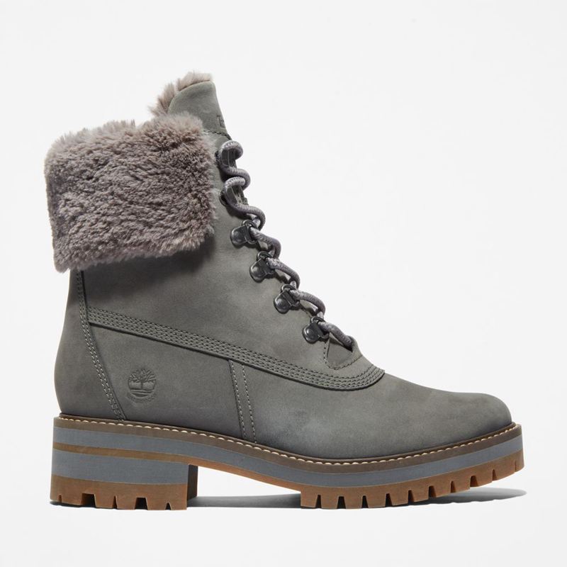 Timberland Courmayeur Valley 6-Inch Waterproof Faux-Fur Zimske Čizme Sive | 82534566