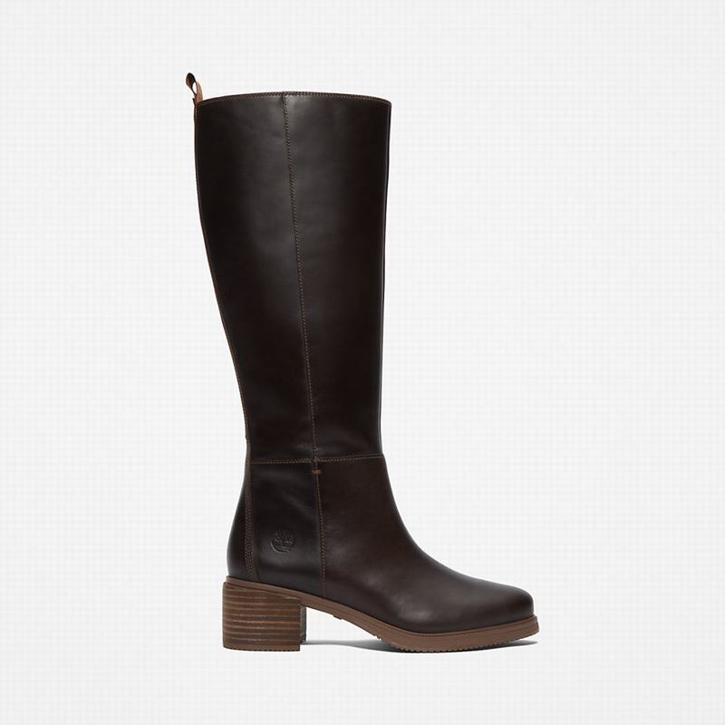 Timberland Dalston Vibe Tall Visoke Čizme Smeđe | 53789768