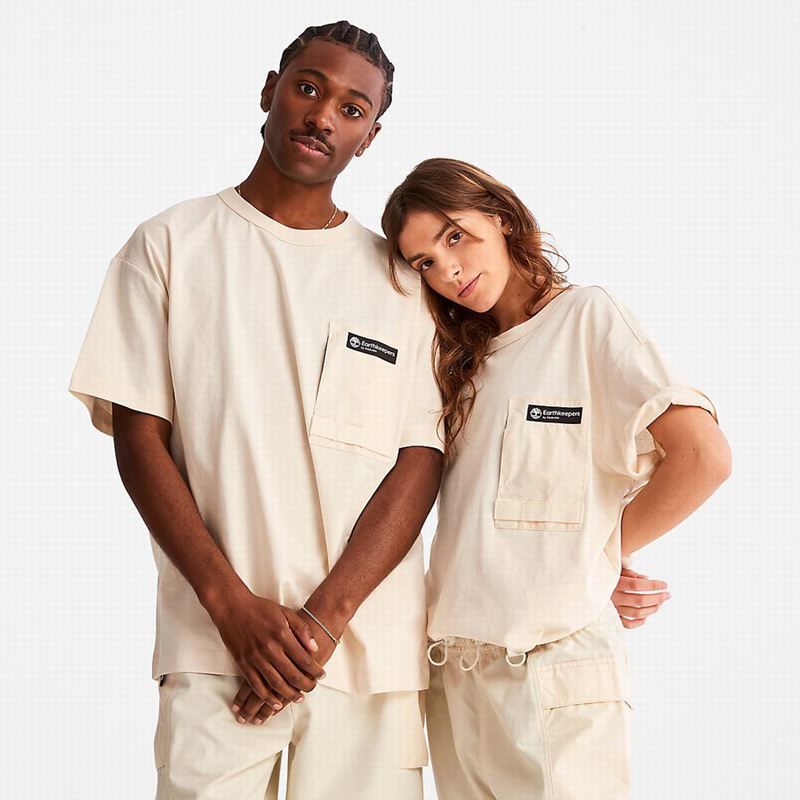 Timberland Dunstan River Crew Tee Majice Bež | 42197179