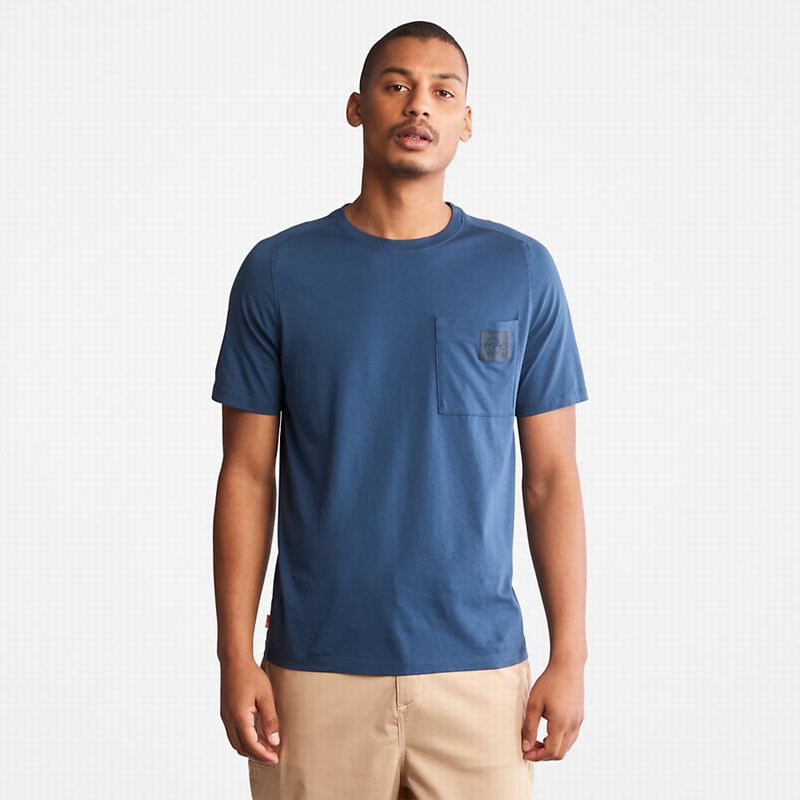 Timberland Dunstan River Crew Tee Majice Plave | 59554459