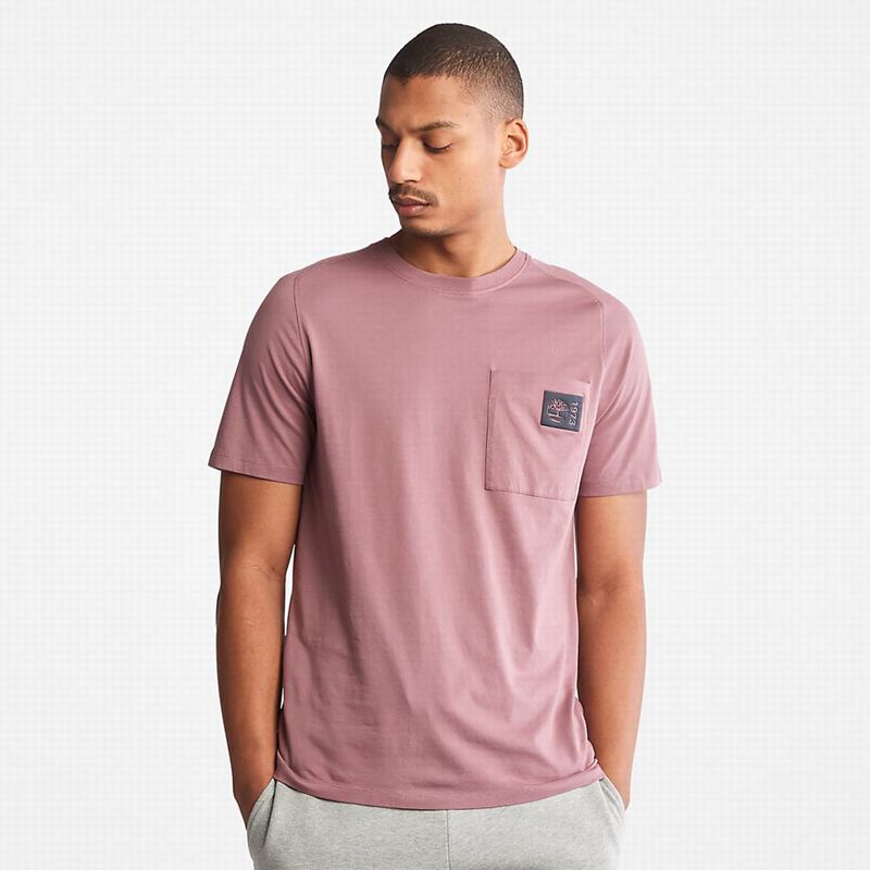Timberland Dunstan River Crew Tee Majice Roze | 7895346
