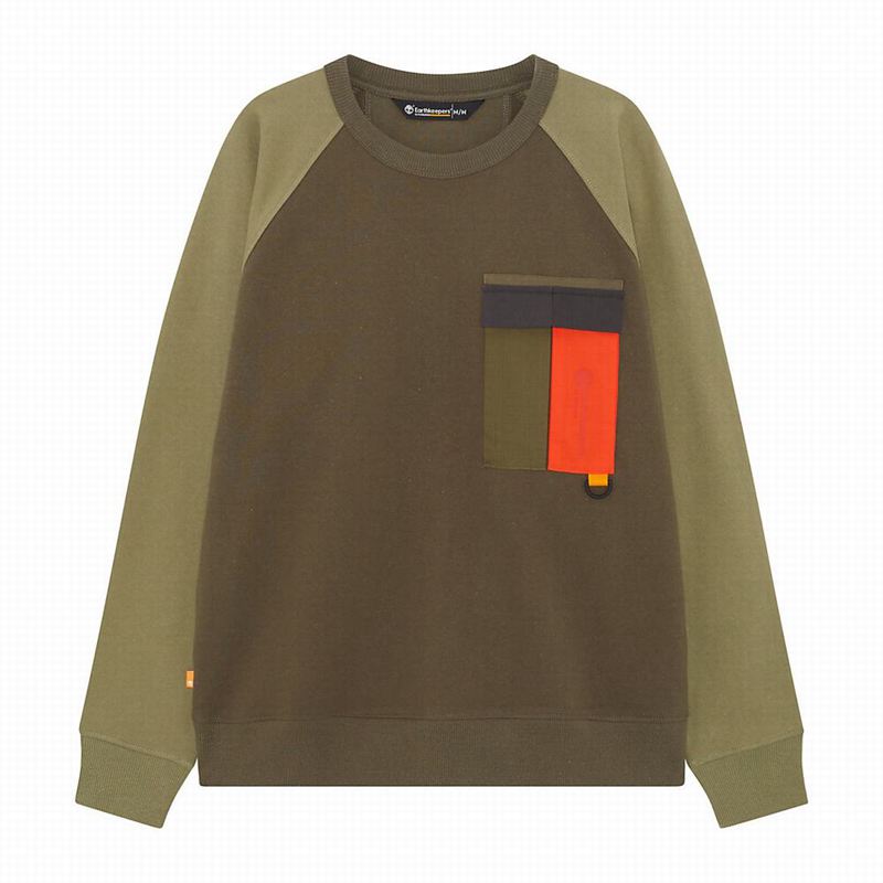 Timberland Earthkeepers by Raeburn All Gender Pocket Dukserice Maslinasto Zelene | 70735924